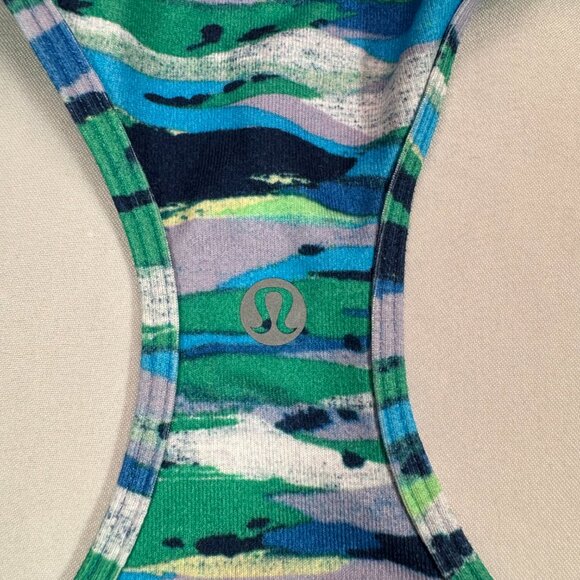 Lululemon Cool Racerback Tank 6 Brush Strokes Print - Picture 4 of 6